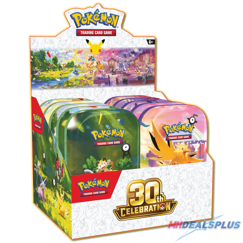 (Pre-Order) Pokemon 30th Celebration Mini Tin Display