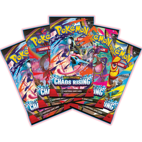 Pokemon Chaos Rising Booster Pack Set of 5