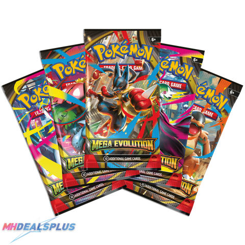 Pokemon Mega Evolution Booster Pack Set of 5